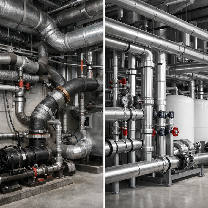 اشتباهات رایج در طراحی لوله‌های تأسیسات و راه‌های جلوگیری از آن‌ها